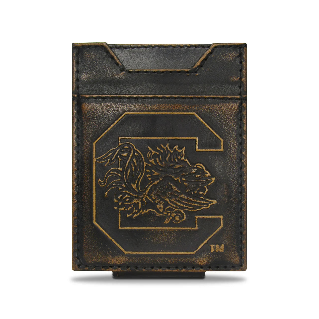 USC-IWB5-BURN Zep-Pro Antiqued Burnished Front Pocket Wallet USC