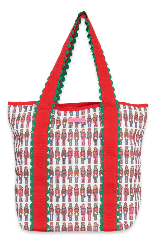 0226-BAG-TOTE-SCLP-HOL-NUTCRK Simply Southern Tote Bag Nutcracker Pattern