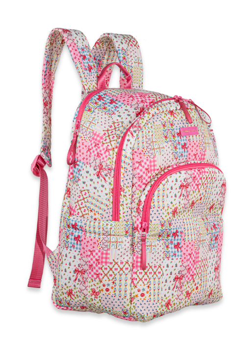 0226-BAG-SCHL-BKPK-RBNFLR Simply Southern Backpack Ribbon Flower Pattern