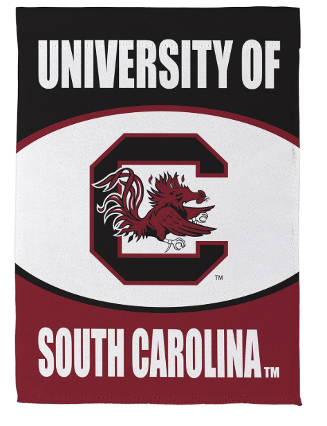 13NS954 Evergreen Carolina Gamecocks House Sueded House Flag 0