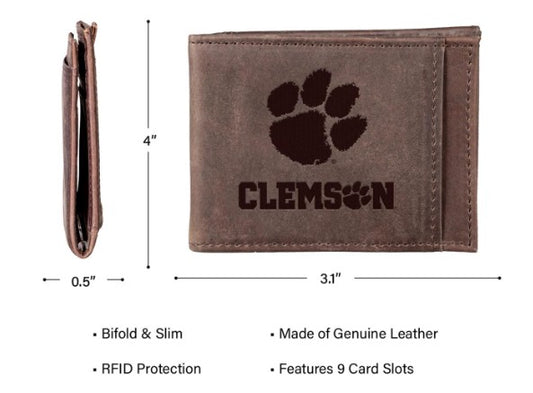 7WLTB912RBR Evergreen Front Pocket RFID Leather Wallet 0