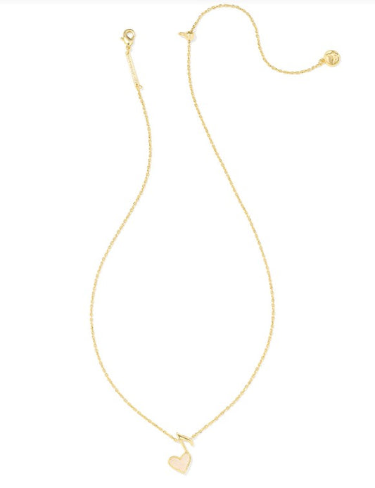 9608872704 Kendra Scott Dolly Parton Ari Music Note Heart in Gold Iridescent Drusy