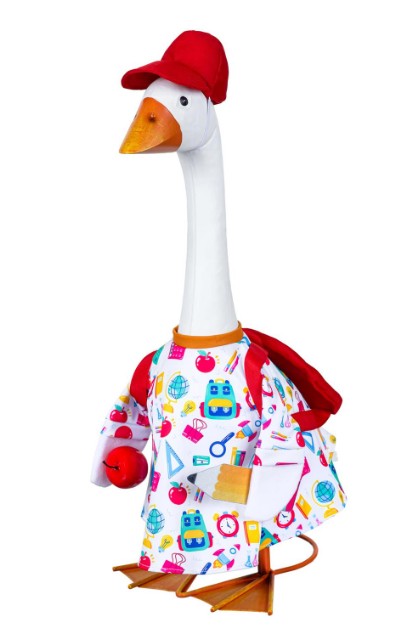 TDB9GS26 Evergreen Back to School Porch Goose Outfit 0