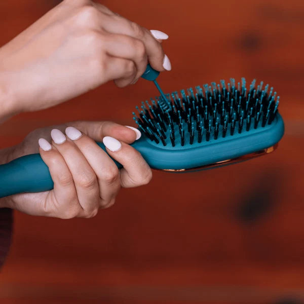 TT-BOAR-005 Teleties Boar Bristle Brush Teal with It 0
