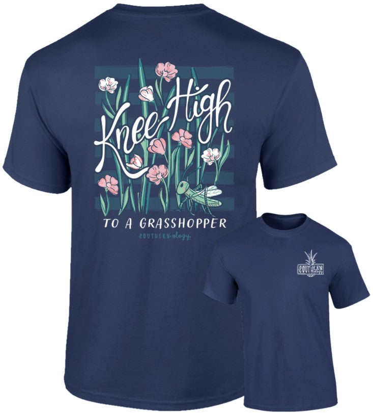 Floralkneehigh-ss Southernology Tee Navy 0