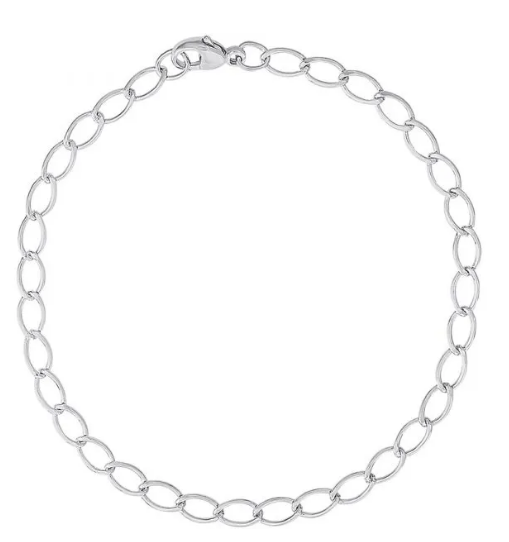 Petite Elongated Oval Link Classic Bracelet 7" - Rembrandt