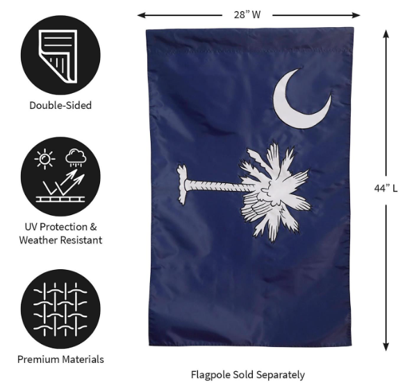 151290 Evergreen South Carolina House Flag