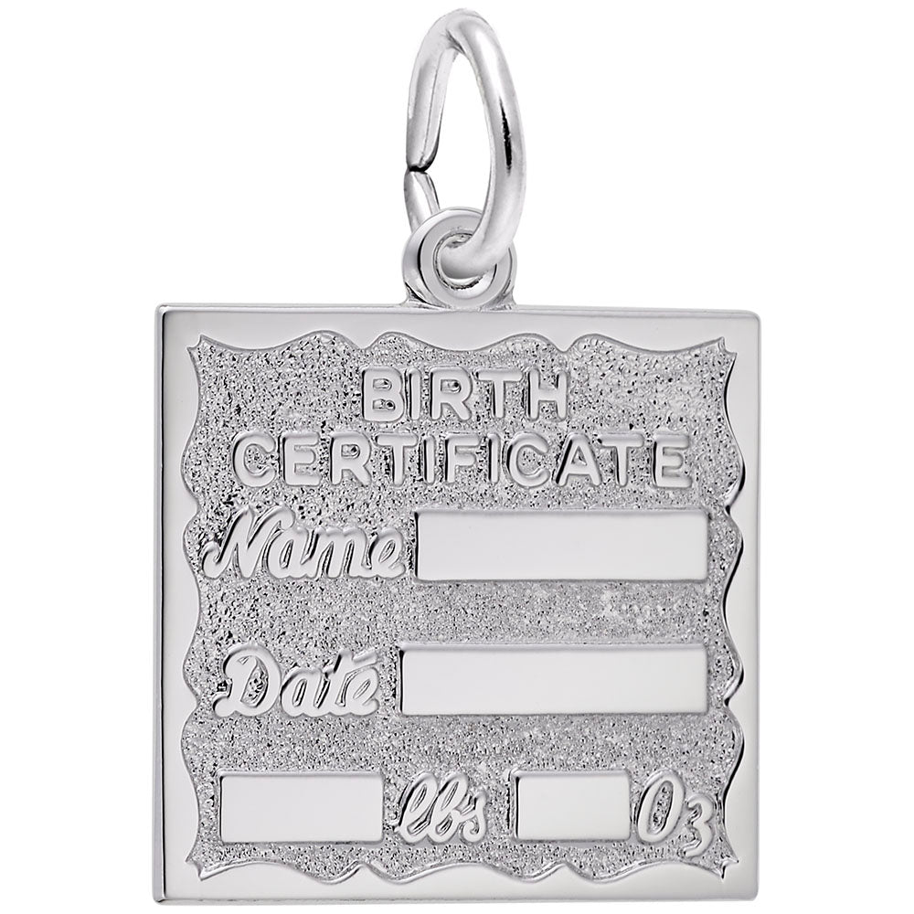 Birth Certificate Charm - Rembrandt