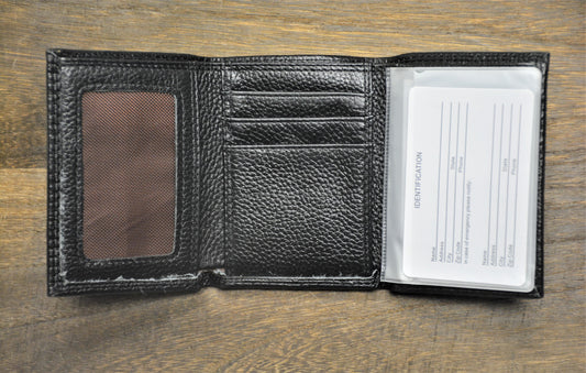 Black Trifold Clemson Wallet