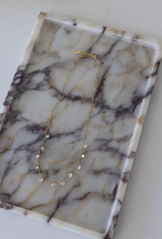 Chansuttpearls Tess Necklace 18k Gold Plated Stainless Steel Water Resistant 16-18" Long 0