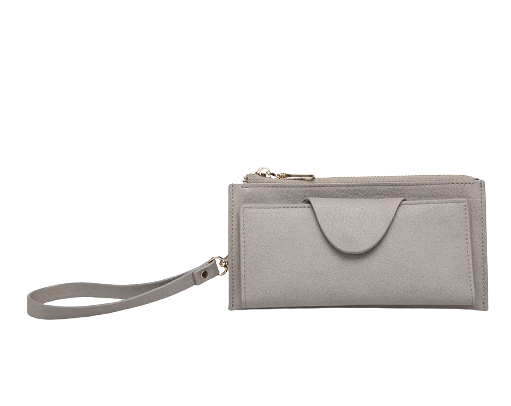 Kyla Vegan RFID Wallet in Grey