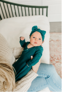 Copper Pearl Newborn Knot Gown - Jaspar