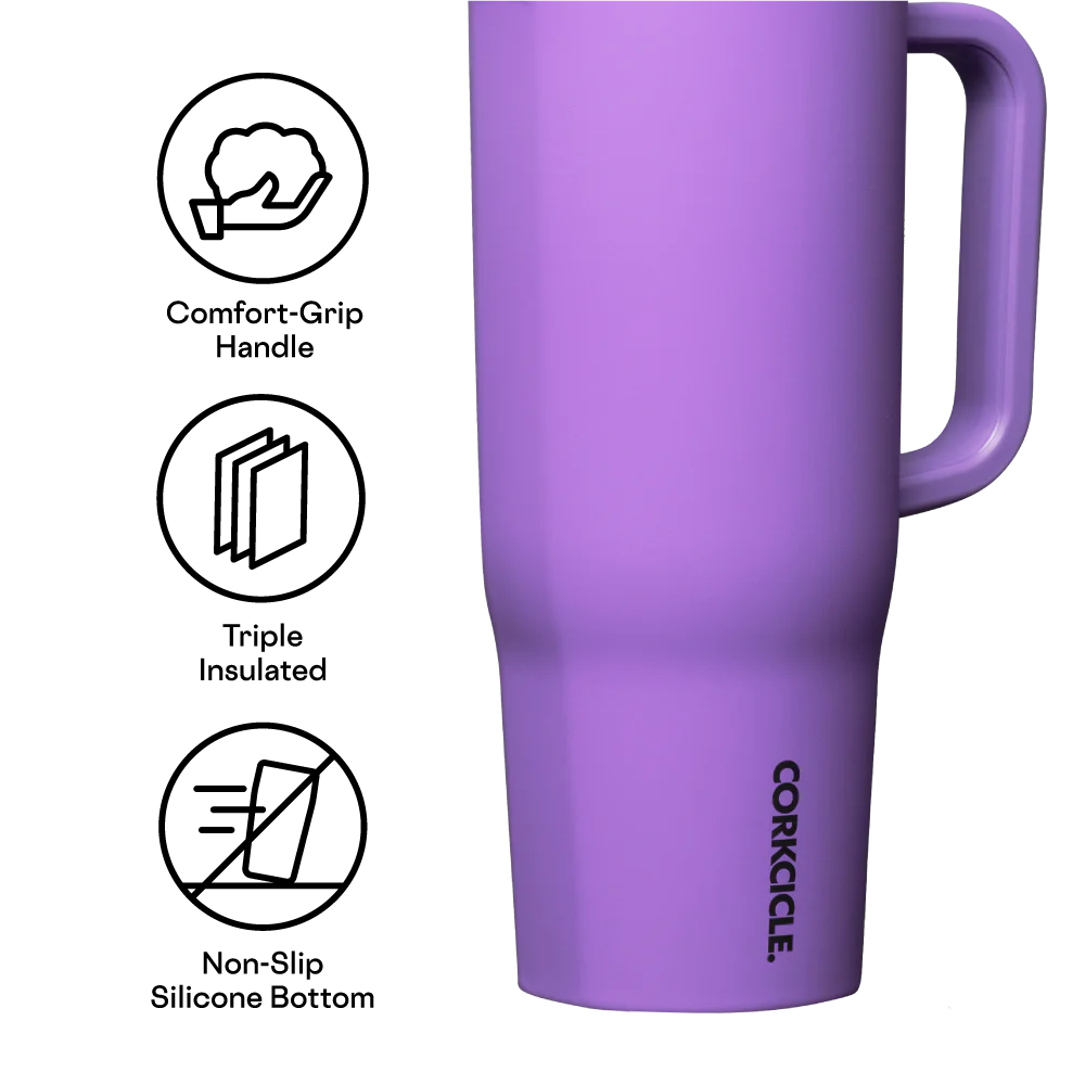 Corkcicle 40oz Cruiser Tumbler in Varsity Purple