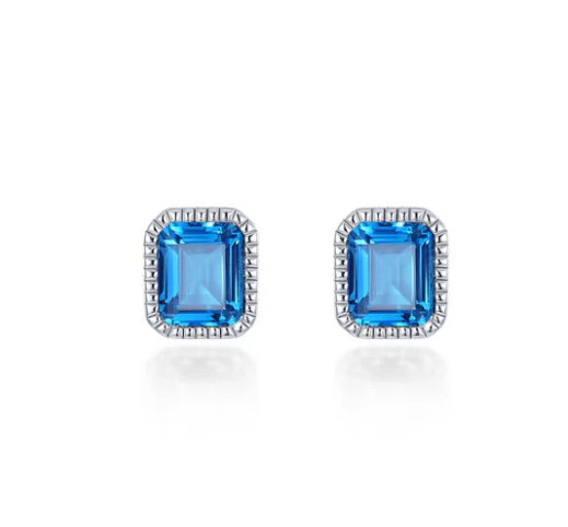 BE008AMP00 Lafonn Birthstone Solitaire Stud Earrings