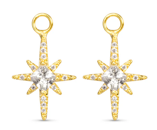 50770/525256 Amanda Blu CZ North Star Earring Charms