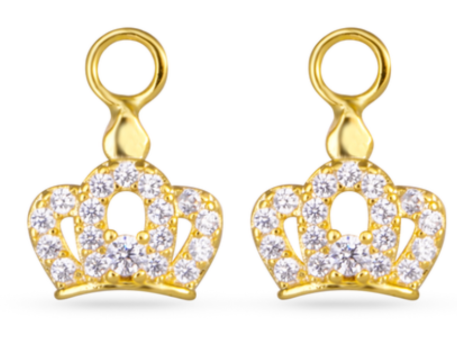 50774/50708 Amanda Blu CZ Crown Earring Charms