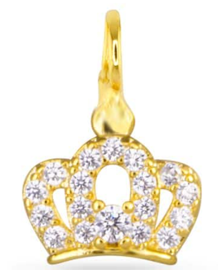 50775/50709 Amanda Blu CZ Crown Charm