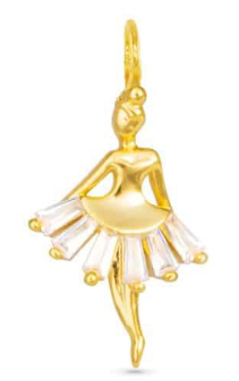 50781/50715 Amanda Blu CZ Ballerina Charm