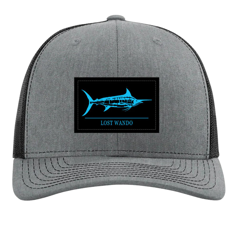 Lost Wando Marlin Woven Patch Snapback - Heather Grey & Black
