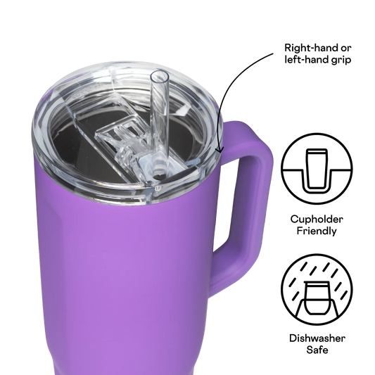 Corkcicle 40oz Cruiser Tumbler in Varsity Purple