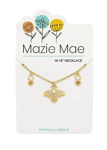 Mazie Mae Gold Bee Necklace