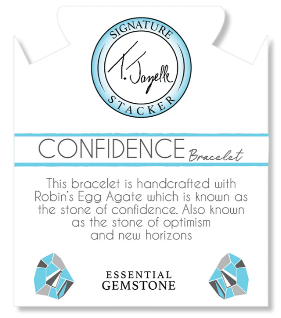 T. Jazelle Robins Egg Agate Gemstone Confidence Bracelet