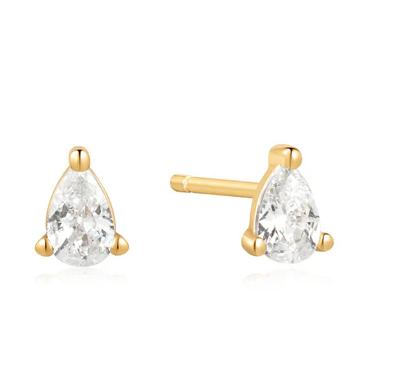 Ania Haie Gold Pear Stud Earrings