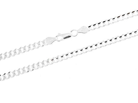 Sterling Silver 4mm Super Light Figaro Chain - 20"