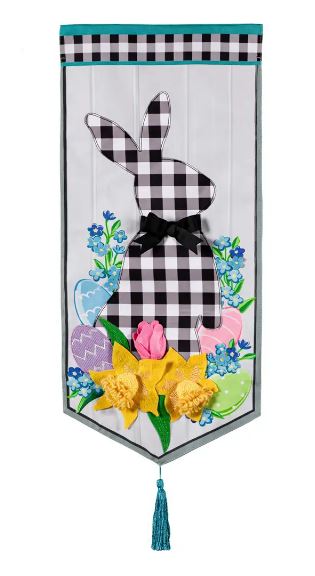 Gingham Easter Bunny Everlasting Impressions Textile Decor