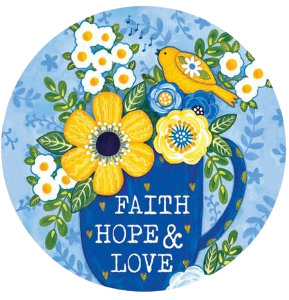 Faith, Hope, Love Accent Magnet