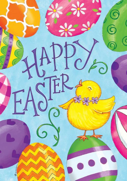 Easter Eggs Garden Flag
