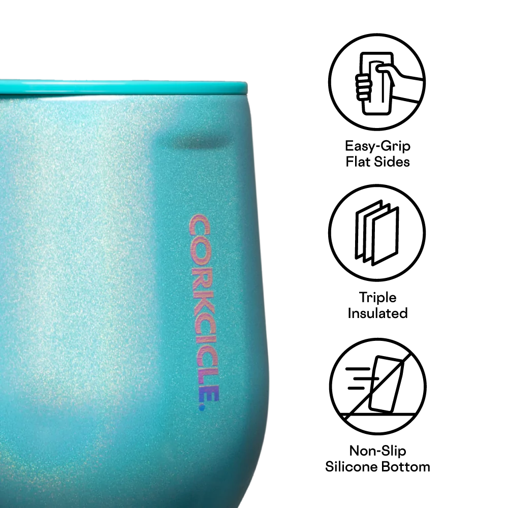 Corkcicle 12oz Stemless Wine Cup - Unicorn Enchanted Tide
