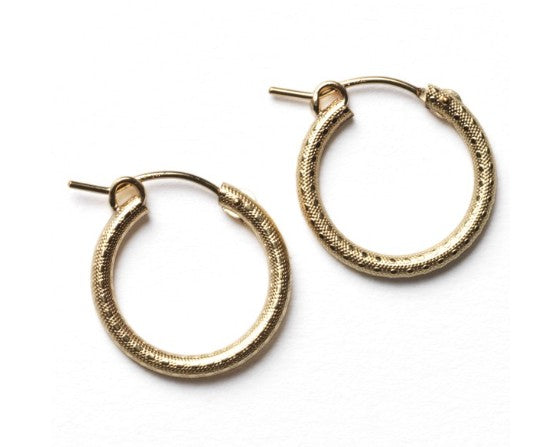 Southern Gates Gold Filled Sterling Silver 18mm Round Hoop Earrings
