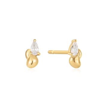 Ania Haie Gold Twisted Wave Stud Earrings