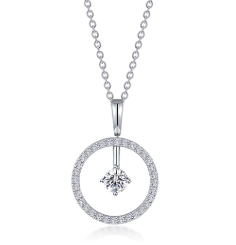 Lafonn Reversible Open Circle Birthstone Necklace - Diamond