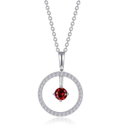 Lafonn Reversible Open Circle Birthstone - January
