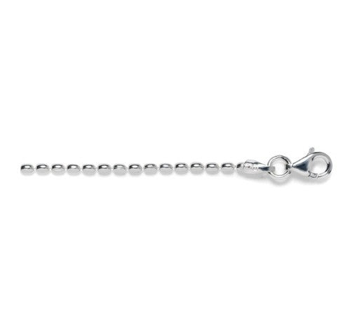 Southern Gates 1.5mm Sterling Silver Rice Bead Chain - 20"