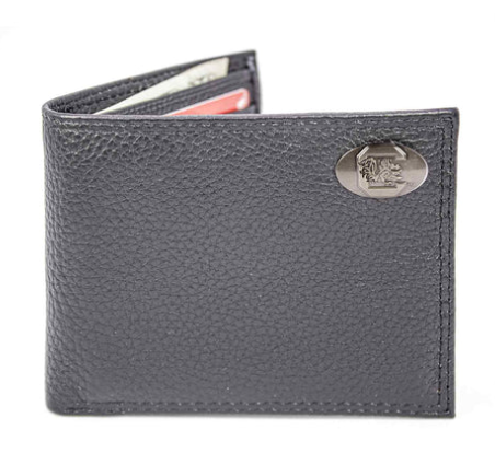 USC-IWT1-PBBL-BLK Zep-Pro Black Pebble Grain Passcase Wallet USC