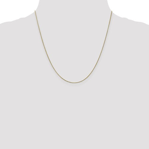 10K Yellow Gold .65mm Diamond-Cut Wheat Chain - 20"