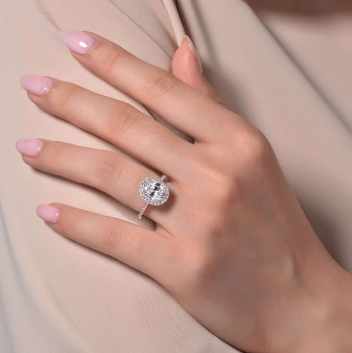 Lafonn 2.26CTW Lassaire Diamond Halo Engagement Ring