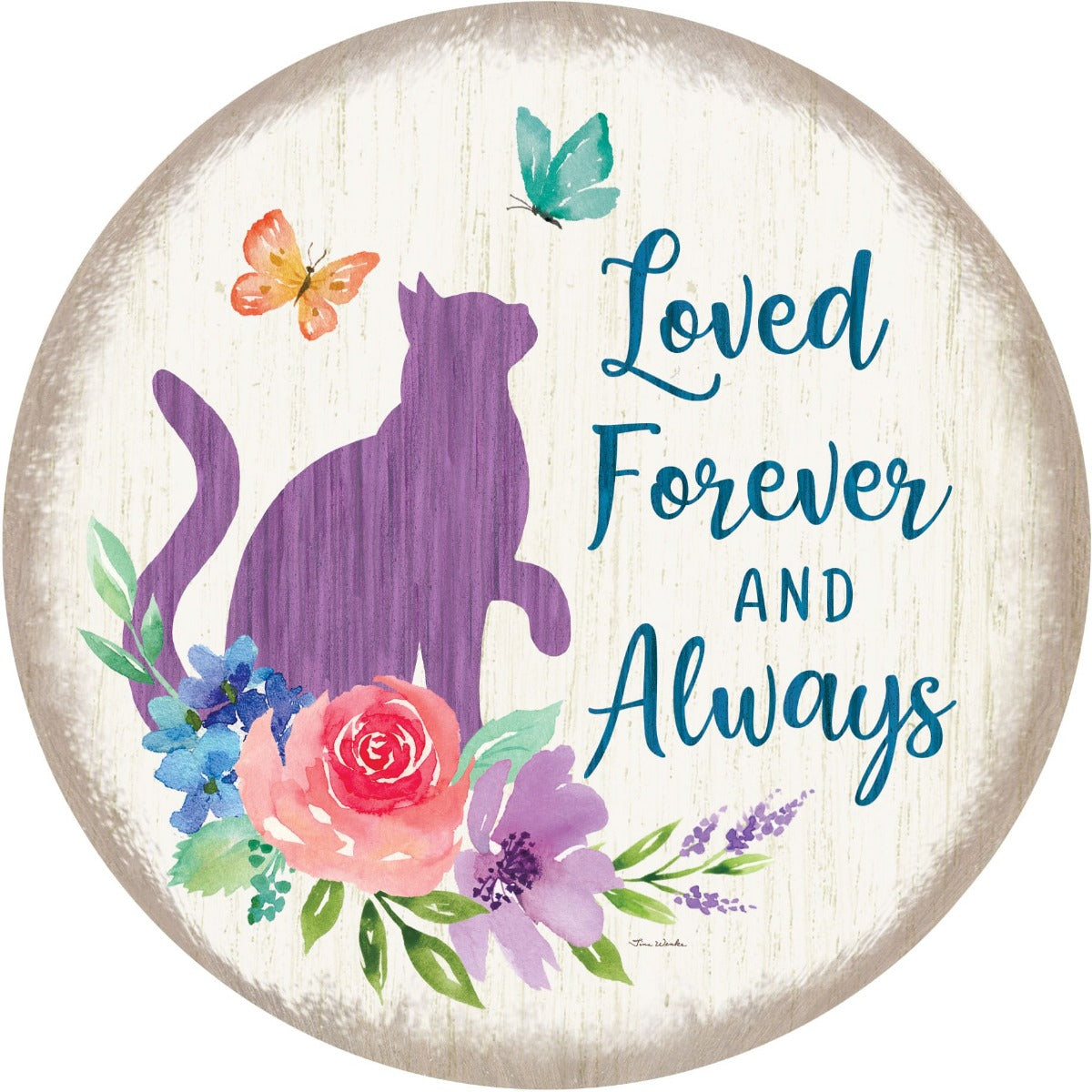 4924ST Custom Decor Loved Forever And Always Stepping Stone