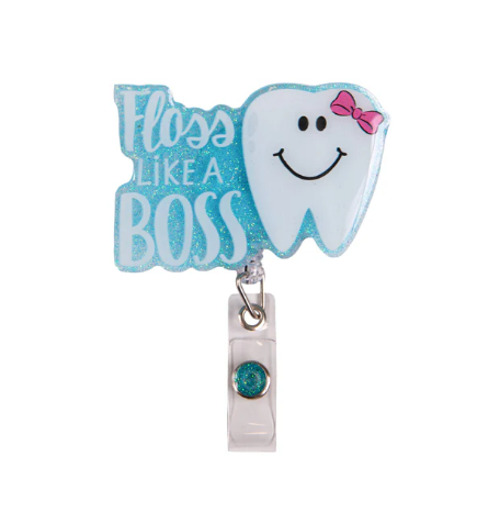0123-BADGE-REEL-FLOSS Simply Southern Floss Badge Reel