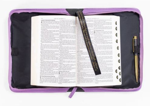 X-Large Purple Hydrangea Bible Cover