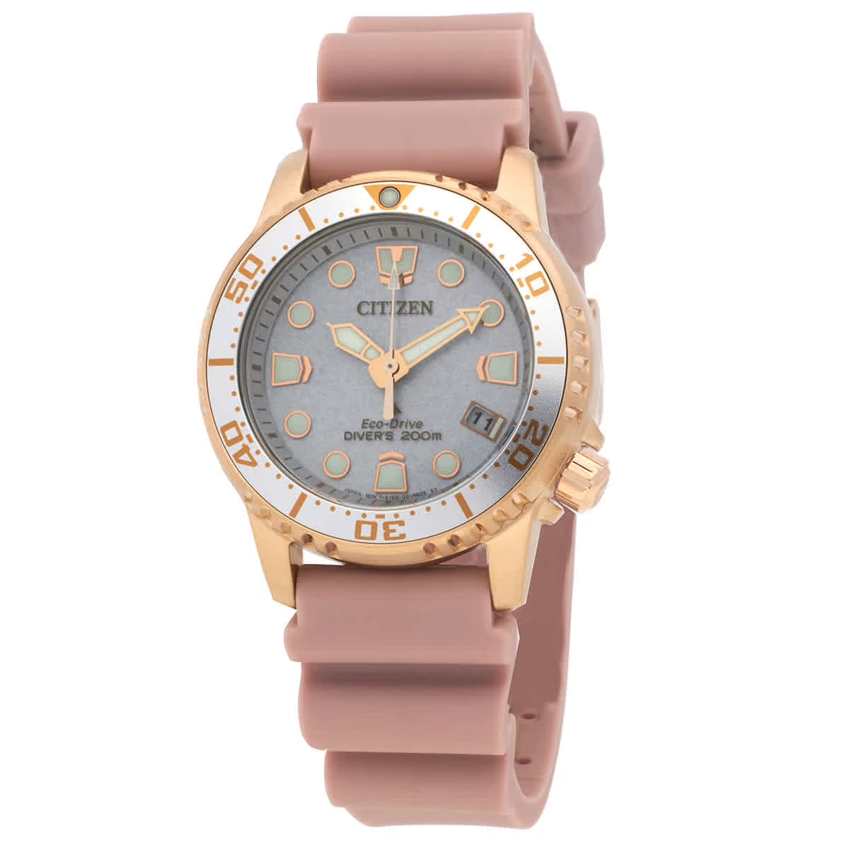 EO2023-00A Citizen Eco-Drive Promaster Women's Rose Gold PVD Stainless Watch
