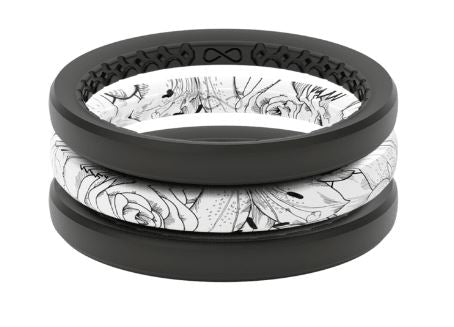 R9-101 Groove Life Air Rose Stackable Rings