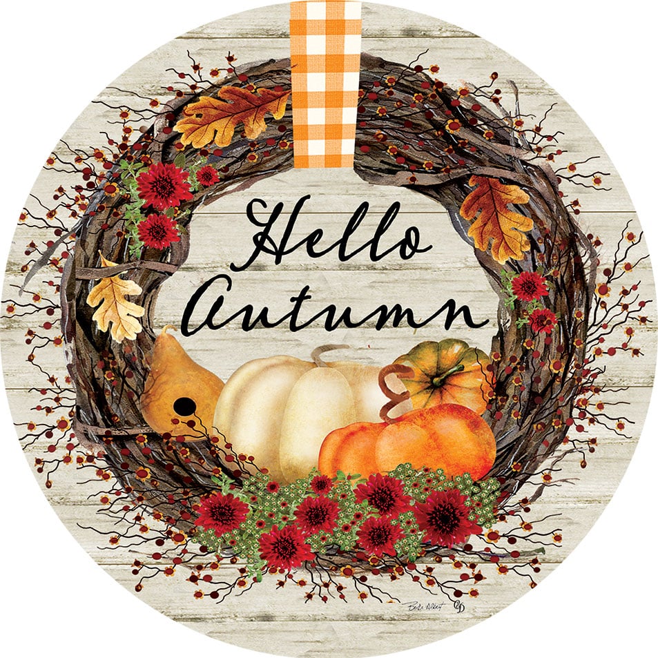 Autumn Wreath Accent Magnet