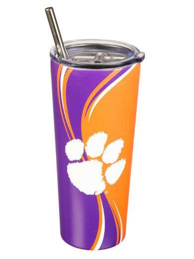 Stainless Steel 20oz Clemson Tumbler