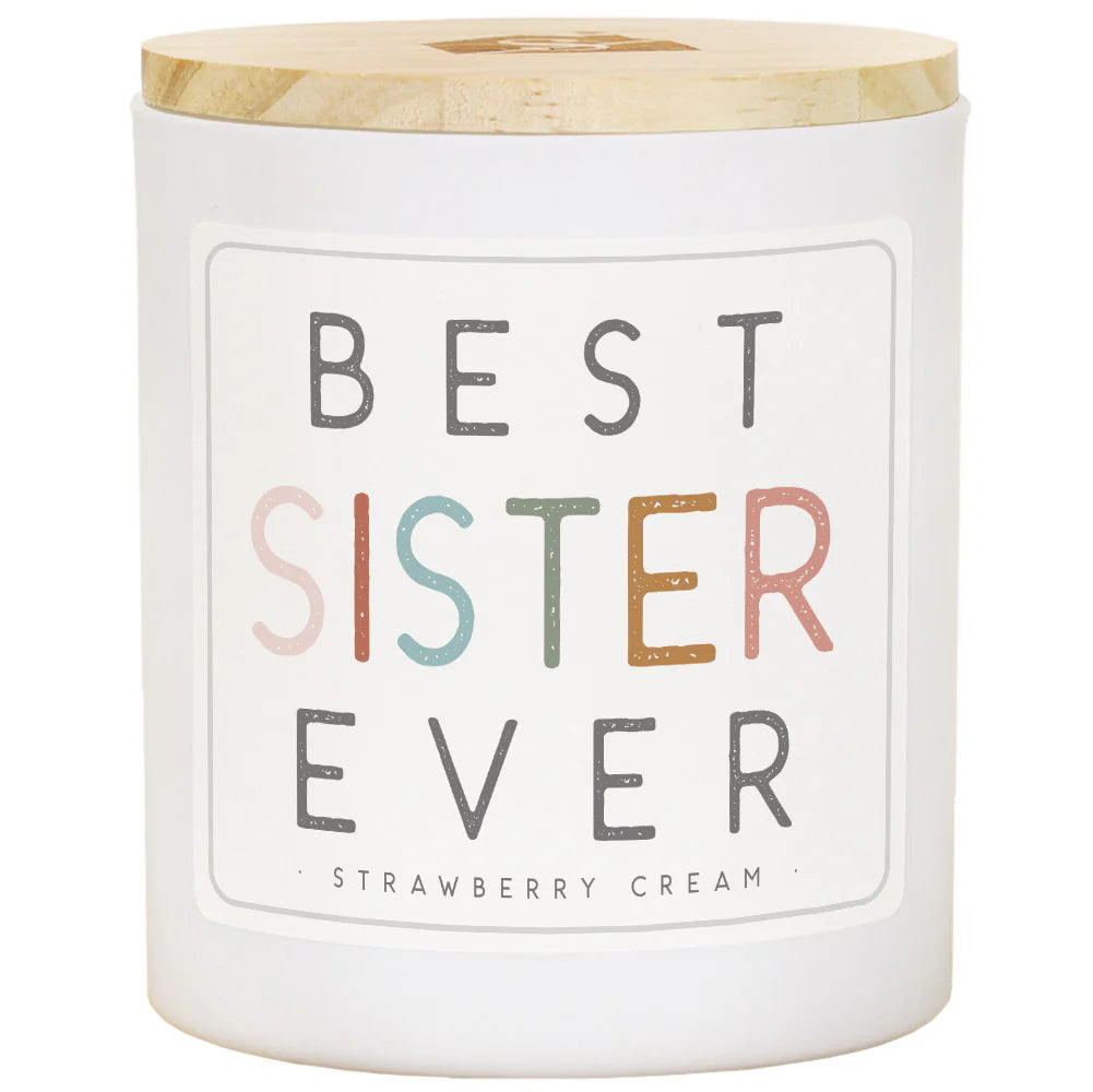 CDL1035 Sincere Surroundings Best Sister Candle - Strawberry Cream