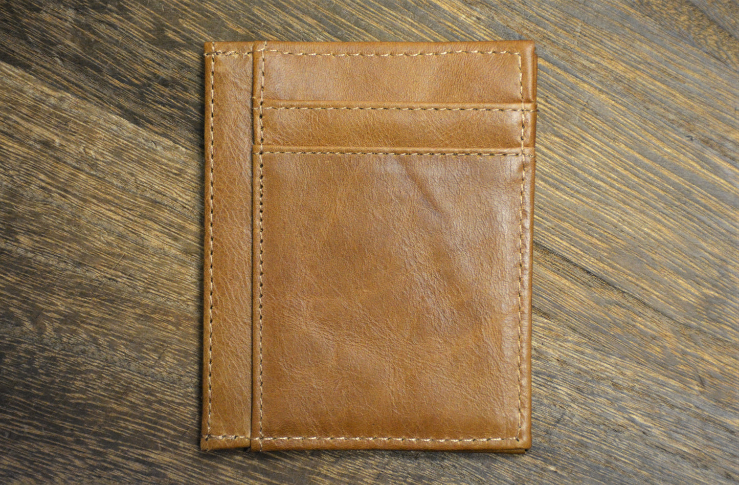 Tan Slim Front Pocket USC Wallet