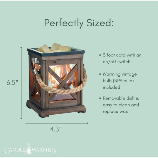 Walnut Rope Vintage Bulb Illumination Fragrance Warmer